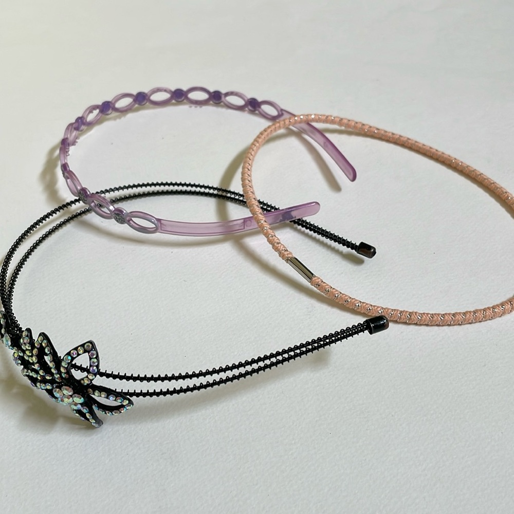3 GIRLS BLING HEADBANDS